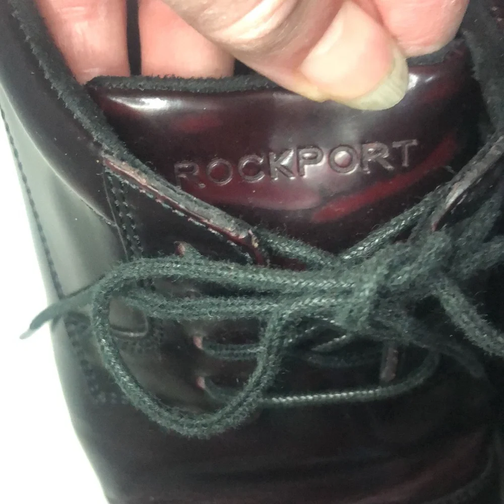 Rockport Adiprene by Adidas Burgundy Dark Red‎ Oxford Men’s Dress Shoe 7.5 Wide
